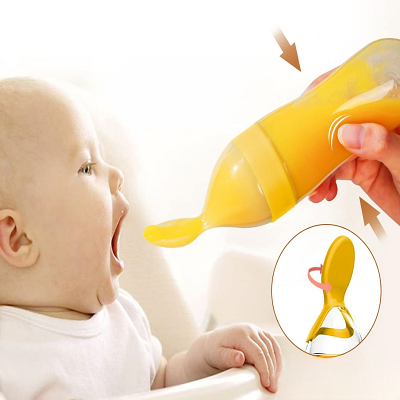 Biberon Cuillère - NewBabyFeedingBottle™ - Jaune